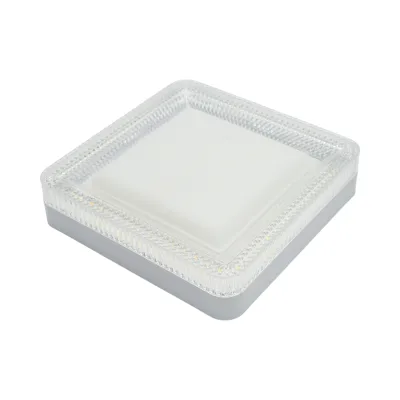 Plafoniera LED 24W, 220V, luce regolabile 3CCT 3000K/4000K/6500K, corpo quadrato 180x180x40mm, IP20