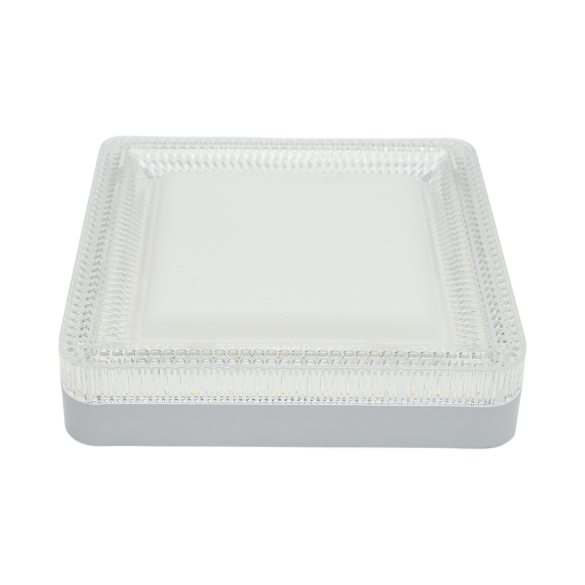 Plafoniera LED 24W, 220V, luce regolabile 3CCT 3000K/4000K/6500K, corpo quadrato 180x180x40mm, IP20 - immagine 2
