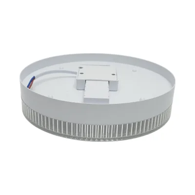 Plafoniera LED 24W, 220V, luce regolabile 3CCT 3000K/4000K/6500K, corpo rotondo 180x40mm, IP20. - immagine 3