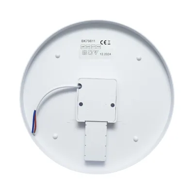 Plafoniera LED 24W, 220V, luce regolabile 3CCT 3000K/4000K/6500K, corpo rotondo 180x40mm, IP20. - immagine 4