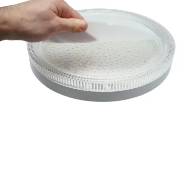 Plafoniera LED 48W, 220V, luce regolabile 3CCT 3000K/4000K/6500K, corpo rotondo 300x40mm, IP20. - immagine 6