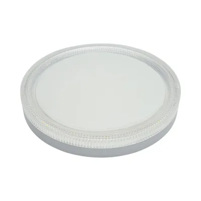 Plafoniera LED 48W, 220V, luce regolabile 3CCT 3000K/4000K/6500K, corpo rotondo 300x40mm, IP20.