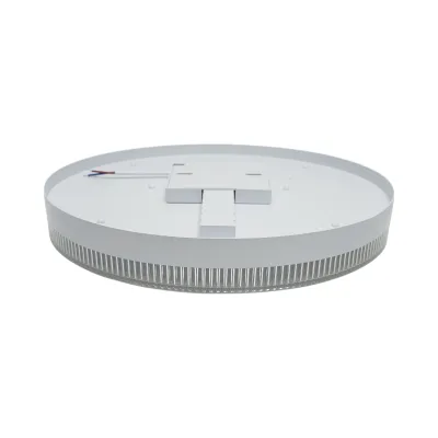 Plafoniera LED 48W, 220V, luce regolabile 3CCT 3000K/4000K/6500K, corpo rotondo 300x40mm, IP20. - immagine 3