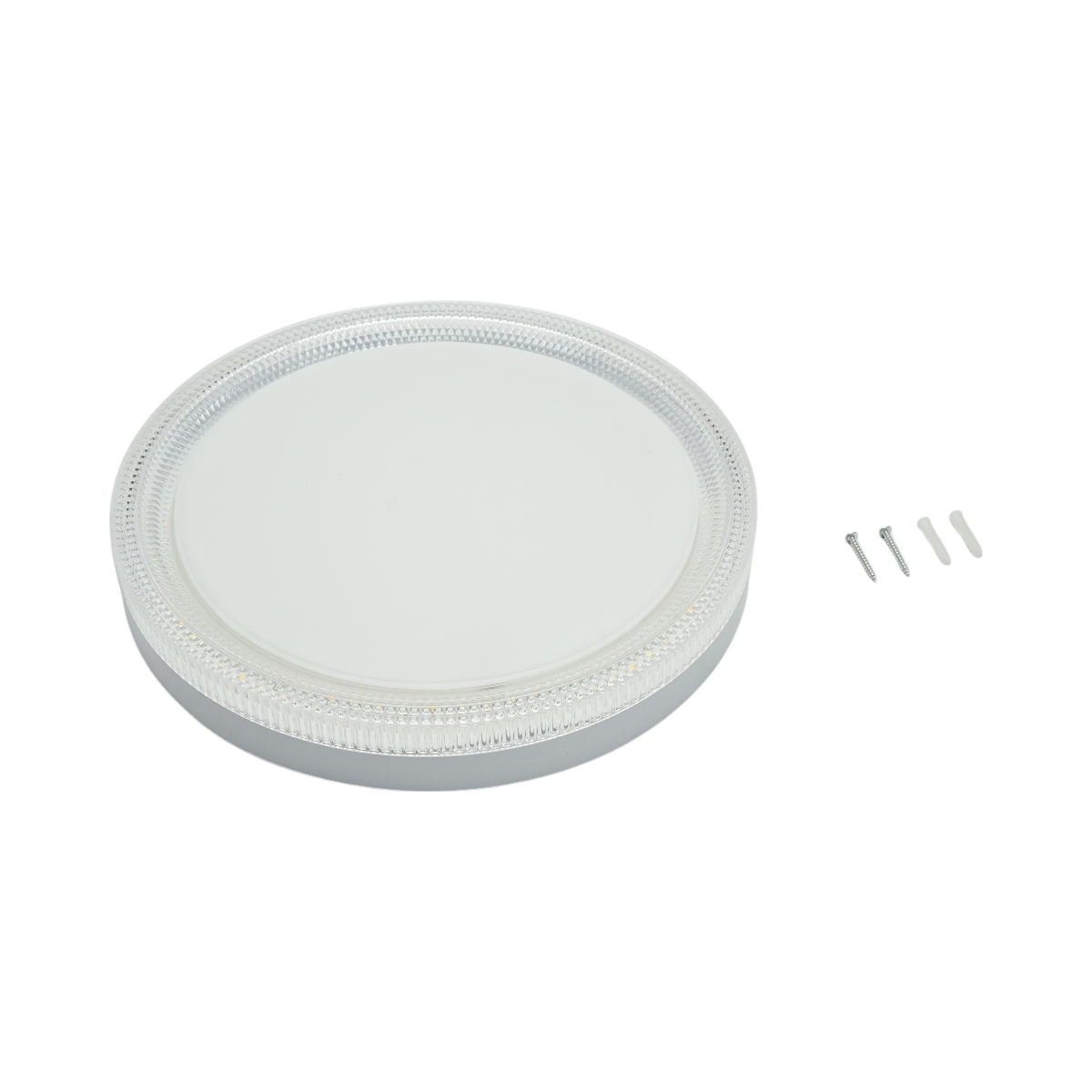 Plafoniera LED 48W, 220V, luce regolabile 3CCT 3000K/4000K/6500K, corpo rotondo 300x40mm, IP20. - immagine 5