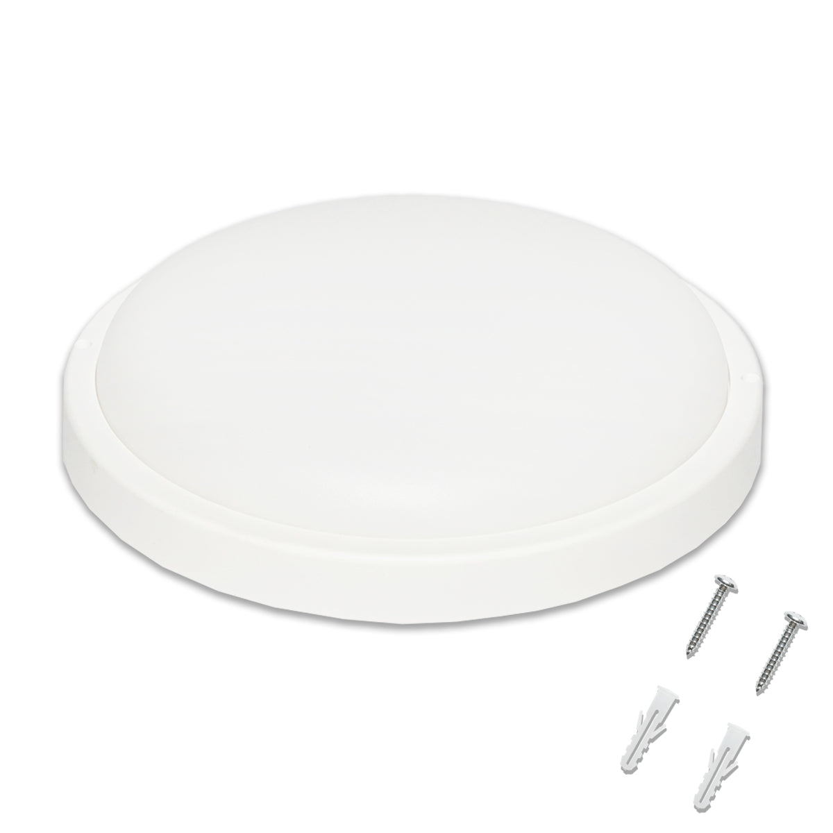 Plafoniera LED con sensore 24W, 220V, IP65, diametro 260mm (lampada resistente all'umidità)