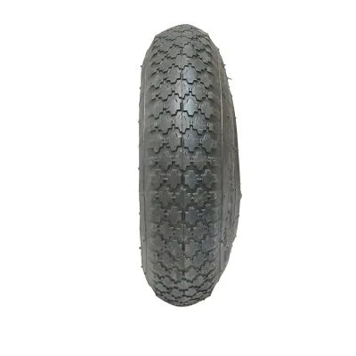 Pneumatico agricolo 400/8 con battistrada a tasselli (crampon), con camera d’aria, per motocultore/carriola, 2PR - immagine 3