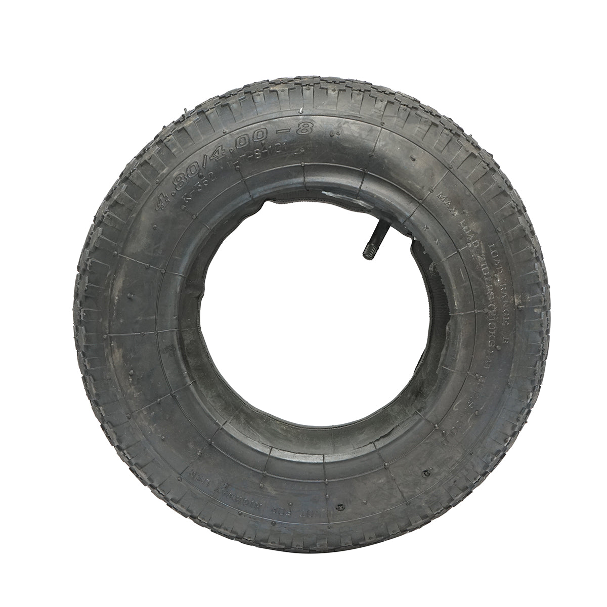 Pneumatico agricolo 400/8 con battistrada a tasselli (crampon), con camera d’aria, per motocultore/carriola, 2PR - immagine 2