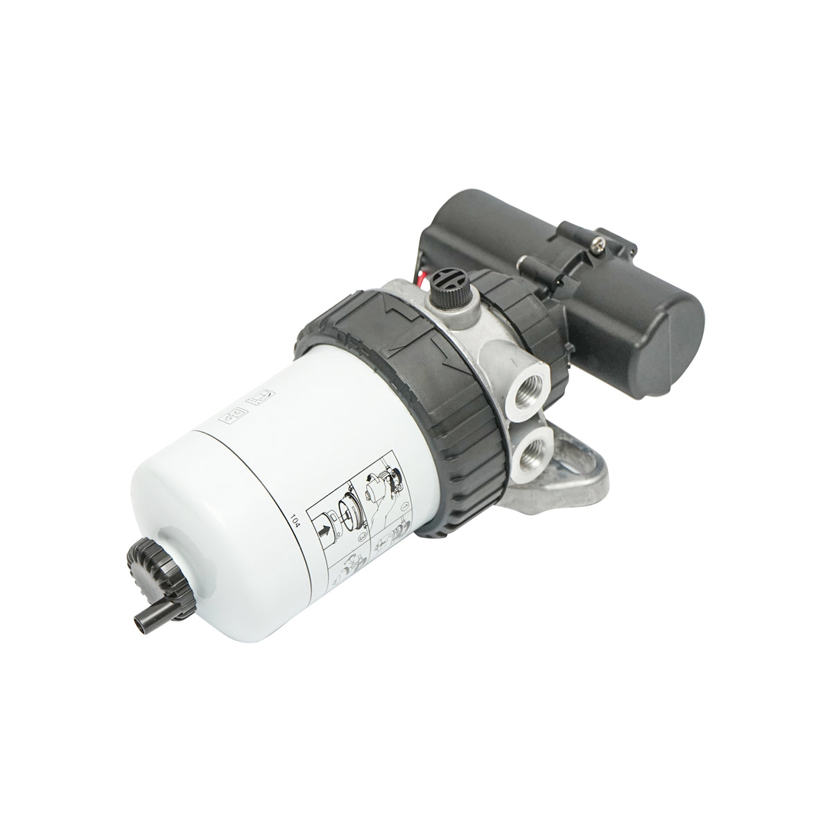Pompa alimentazione elettrica con filtro per Massey Ferguson, New Holland, Case IH, codice OEM 84288071, 162000080881, 47111572, 836866309, 836867597, 836867831, 836879200, 836879202, 837073628 - immagine 3