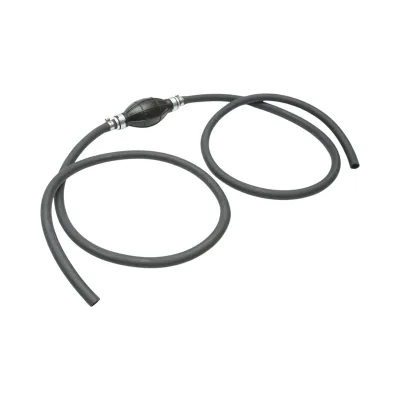 Pompa di adescamento manuale diritta con tubo nero e valvola unidirezionale – Ø 10 mm - immagine 2