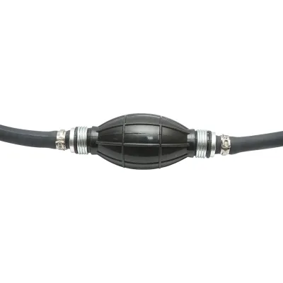 Pompa di adescamento manuale diritta con tubo nero e valvola unidirezionale – Ø 10 mm - immagine 3
