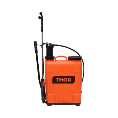 Pompa di spruzzatura, vermorel manuale con serbatoio da 12L, 3 ugelli, pressione massima 4 bar THOR.