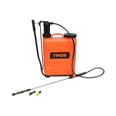 Pompa di spruzzatura, vermorel manuale con serbatoio da 12L, 3 ugelli, pressione massima 4 bar THOR. - immagine 3