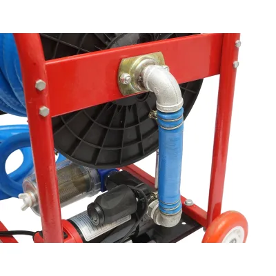 Pompa di trasferimento carburante 12V, 300W con filtro e tubo, portatile, pompa carburante 12V Breckner Germany - immagine 4