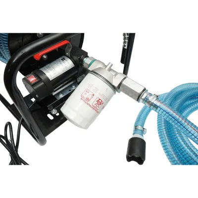 Pompa di trasferimento carburante mobile 12V, portata 40 L/min con tubo flessibile e filtro Breckner Germany - immagine 6