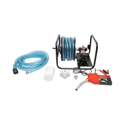 Pompa di trasferimento carburante mobile 12V, portata 40 L/min con tubo flessibile e filtro Breckner Germany - immagine 2