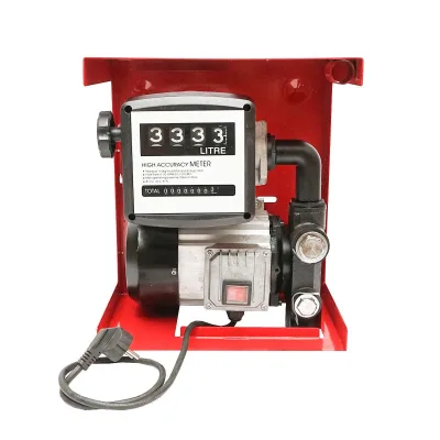 Pompa di trasferimento gasolio 220V 550W Breckner, portata 60 L/min. Kit pompa trasferimento gasolio con contatore, tubo di aspirazione da 1,5 m, tubo di trasferimento da 4 m, pistola - immagine 2