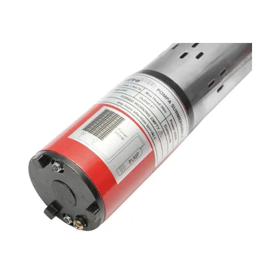 Pompa d’acqua sommersa per pannello solare 24V/250W, 50m Altezza Max, 1.5m3/h, 25L/min, Tubo 25mm, 350x80mm - immagine 5