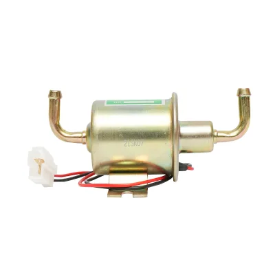 Pompa elettrica universale per carburante 12V gomito 90 gradi, L=130mm, fi 8mm per diesel/benzina OEM YK-3065, HEP-02A - immagine 3