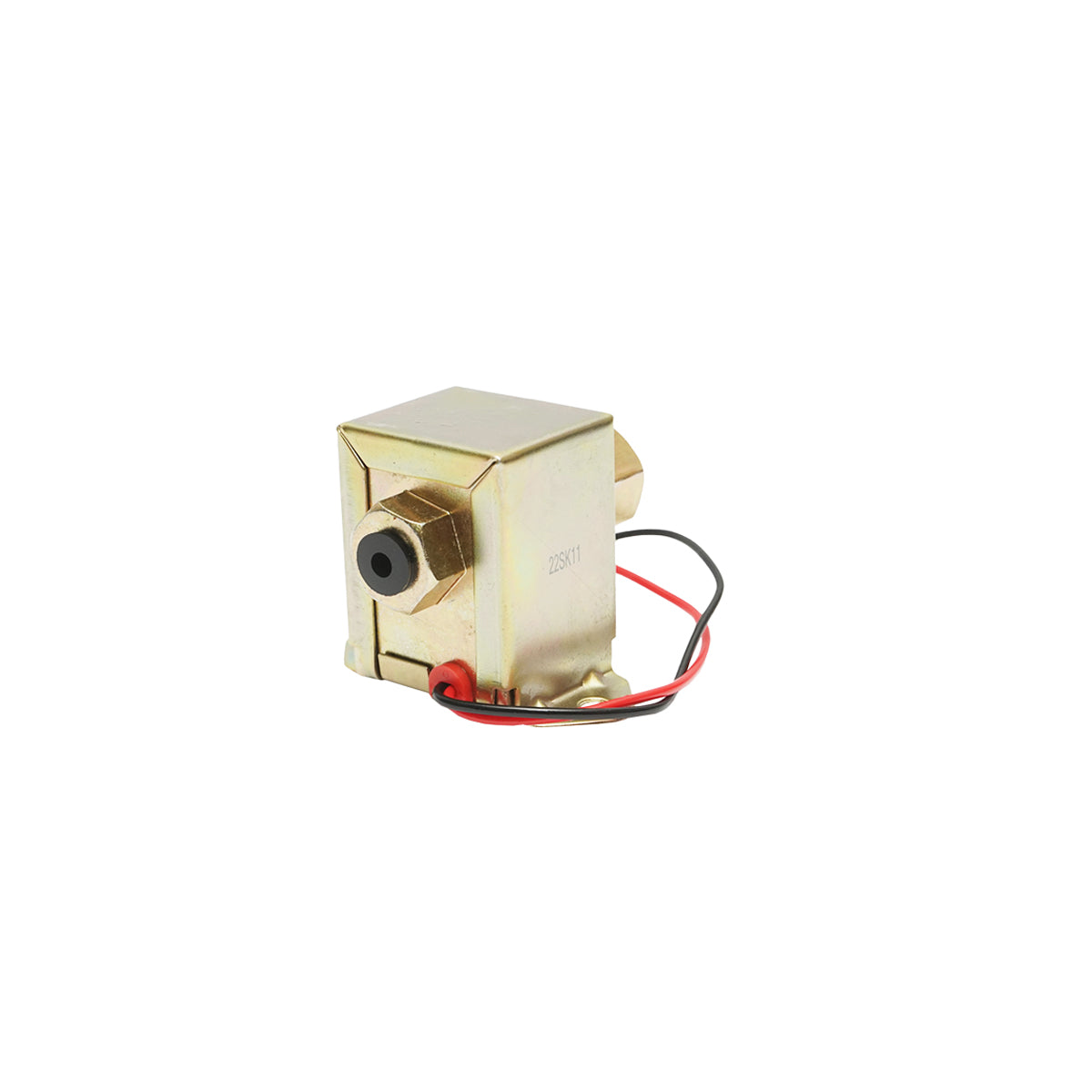 Pompa elettrica universale per carburante con filtro incorporato, 12V, L=135mm, fi 8mm per diesel/benzina OEM YK-2049 - immagine 2