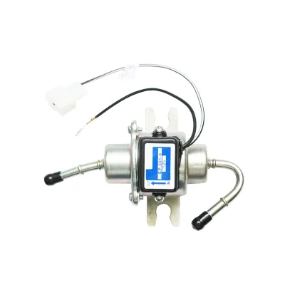 Pompa elettrica universale per carburante con filtro incorporato, 12V, L=145mm, fi 6mm per diesel/benzina OEM YK-3106, EP-501-0 - immagine 3