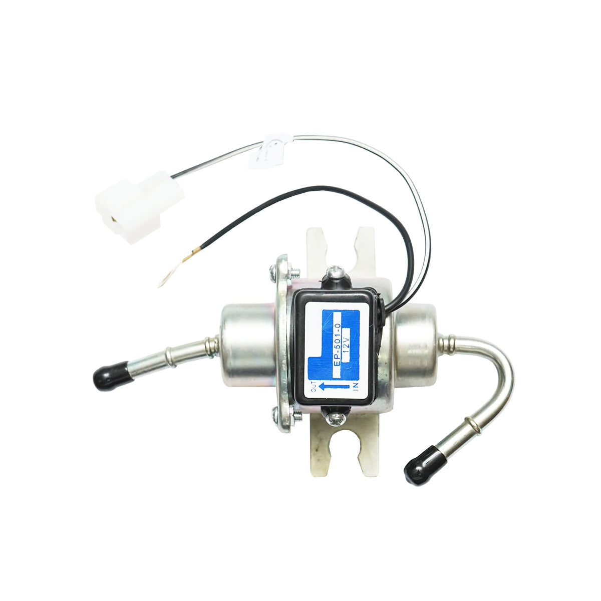 Pompa elettrica universale per carburante con filtro incorporato, 12V, L=145mm, fi 6mm per diesel/benzina OEM YK-3106, EP-501-0 - immagine 3