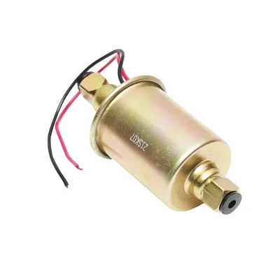 Pompa elettrica universale per carburante con filtro incorporato, 12V, L=145mm, fi 8mm per diesel/benzina OEM YK-2047, E8012SS - immagine 4