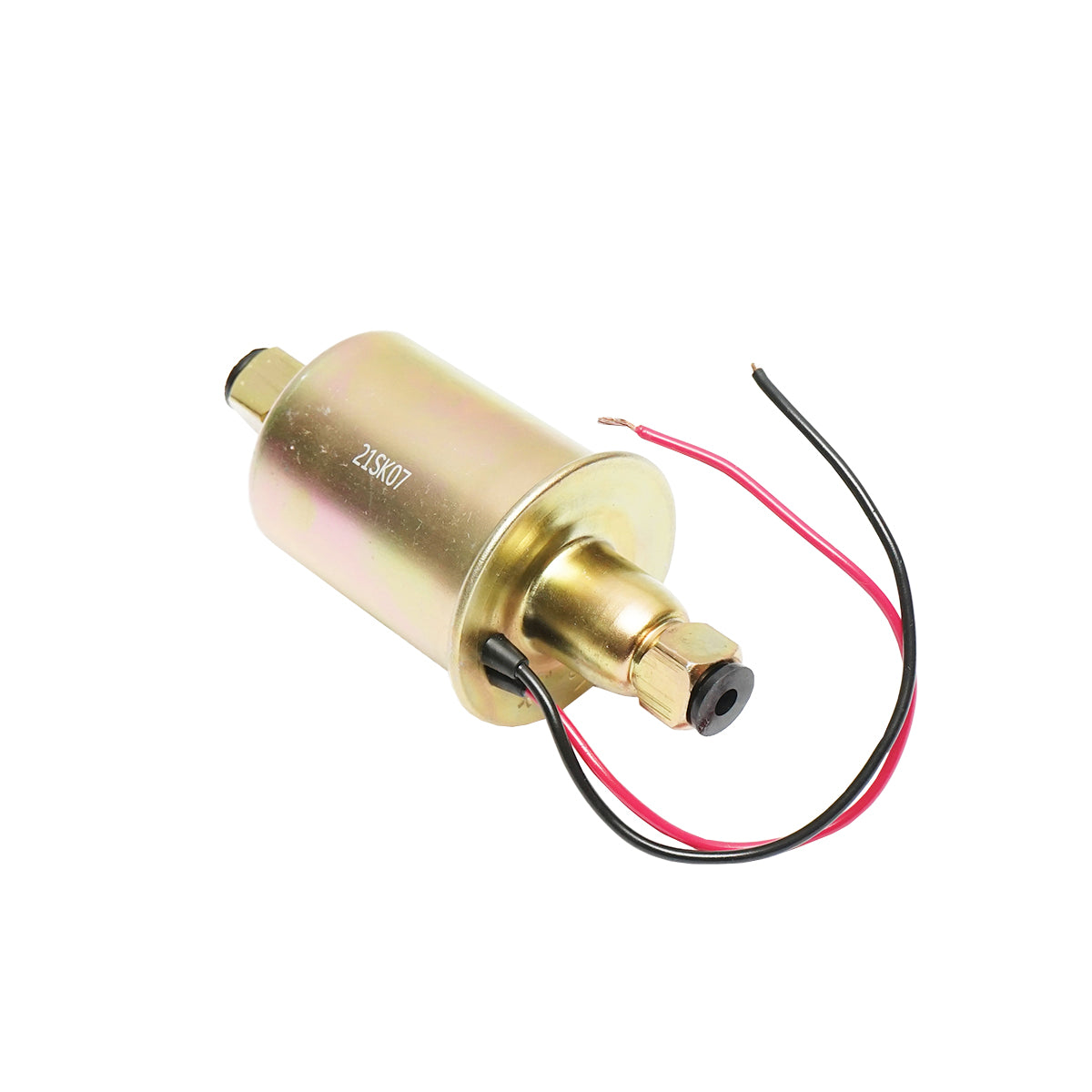 Pompa elettrica universale per carburante con filtro incorporato, 12V, L=145mm, fi 8mm per diesel/benzina OEM YK-2047, E8012SS - immagine 3