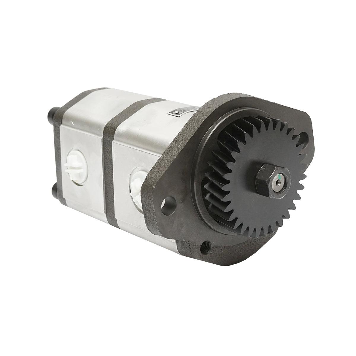 Pompa idraulica 28+12cm3, pignone 93.05mm, Z=31 per John Deere OEM RE72058, RE73947 - immagine 5