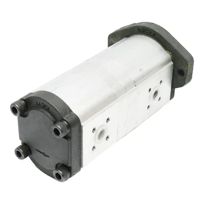 Pompa idraulica doppio corpo per John Deere e Renault, senso di rotazione sinistro, codice OEM RT7700036171 - immagine 2