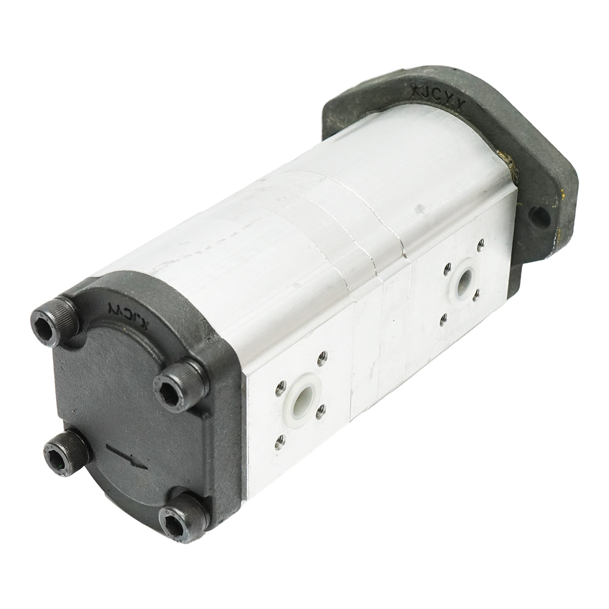Pompa idraulica doppio corpo per John Deere e Renault, senso di rotazione sinistro, codice OEM RT7700036171 - immagine 2