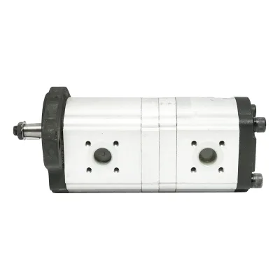 Pompa idraulica doppio corpo per John Deere e Renault, senso di rotazione sinistro, codice OEM RT7700036171