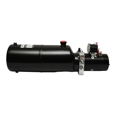 Pompa idraulica per ribaltabile 12V, 1,6kW 160 bar con serbatoio in metallo 10L - immagine 2