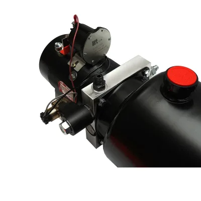 Pompa idraulica per ribaltabile 12V, 1,6kW 160 bar con serbatoio in metallo 10L - immagine 5