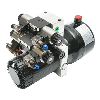 Pompa idraulica ribaltabile per spazzaneve 12V, 1,6Kw, 20Bar