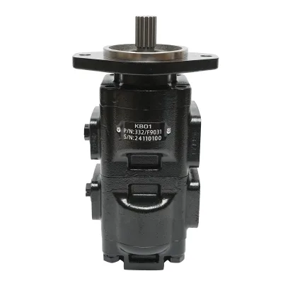 Pompa idraulica tripla con valvola 37/33CC per pala caricatrice, manitou JCB codice OEM 332/F9031, 20/925581, 333/G5391, 7049532007 - immagine 4