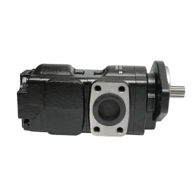 Pompa idraulica tripla con valvola 37/33CC per pala caricatrice, manitou JCB codice OEM 332/F9031, 20/925581, 333/G5391, 7049532007 - immagine 3