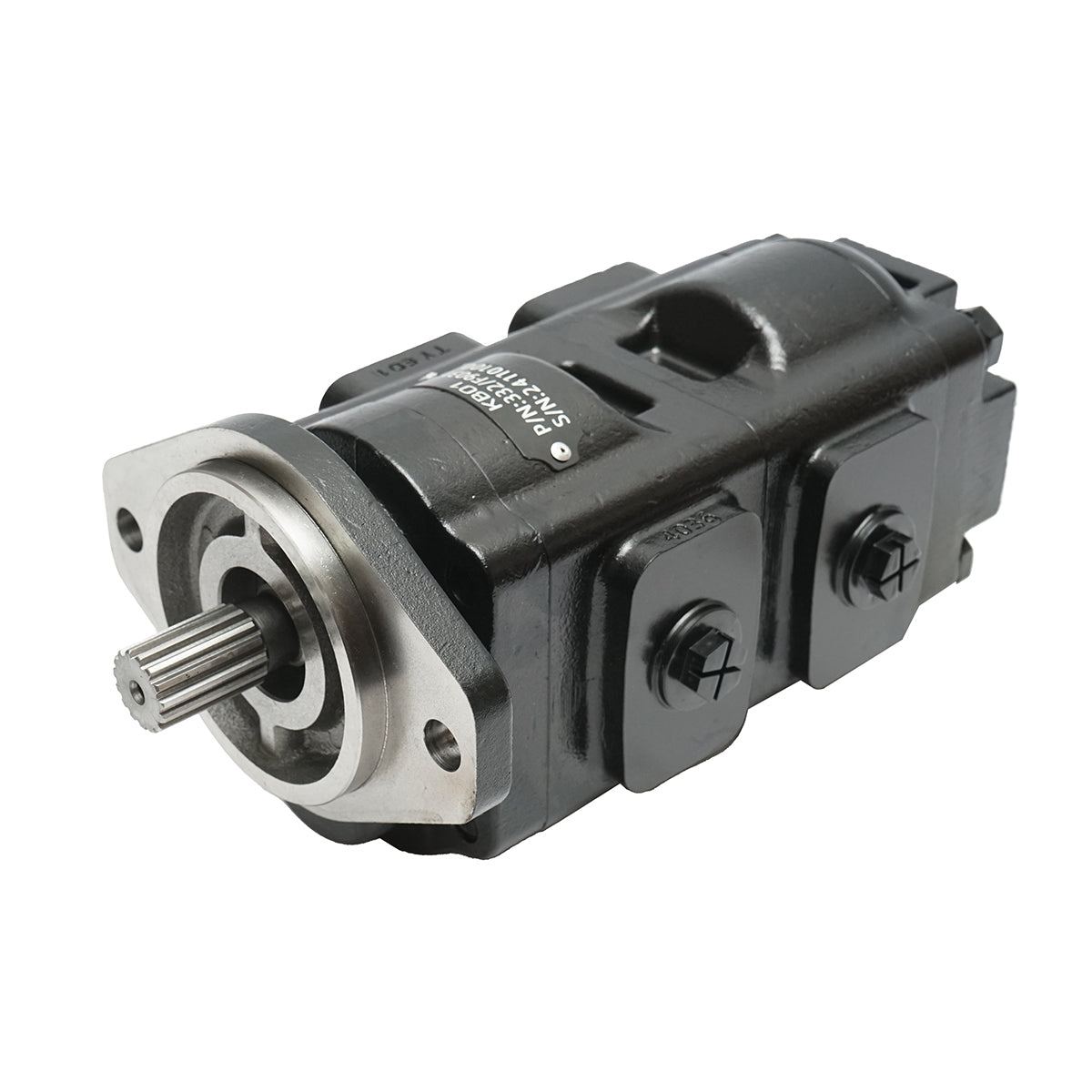 Pompa idraulica tripla con valvola 37/33CC per pala caricatrice, manitou JCB codice OEM 332/F9031, 20/925581, 333/G5391, 7049532007