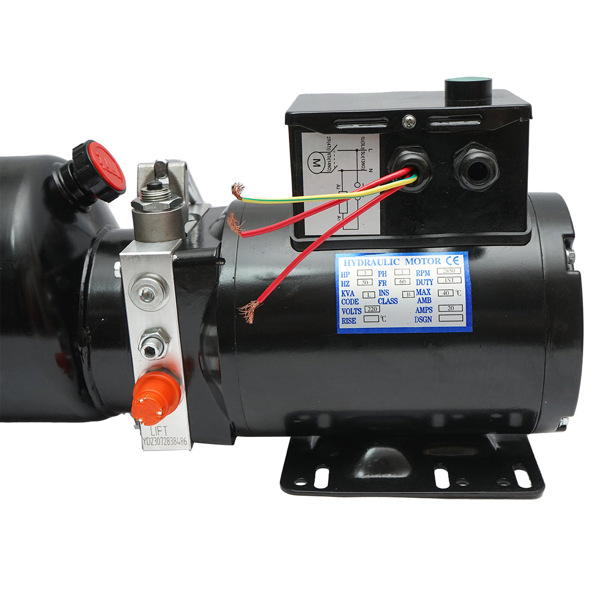 Pompa per cassone ribaltabile 220V/50Hz 2,2 kW, 170 bar, serbatoio in plastica 10L - immagine 4