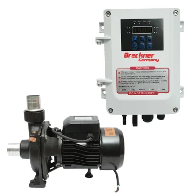 Pompa per il reflusso dell'acqua di superficie 550W, 48V, portata 17 m3/h con controller MPPT e sensore di livello dell'acqua per pannello solare fotovoltaico Breckner Germany