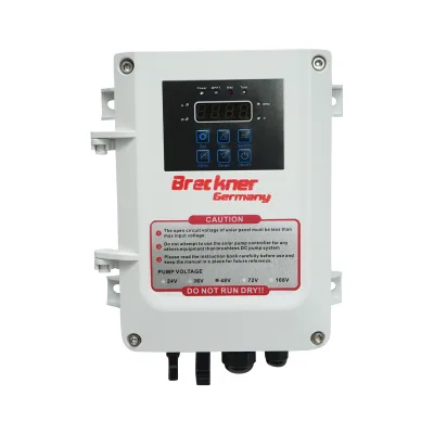 Pompa per il reflusso dell'acqua di superficie 550W, 48V, portata 17 m3/h con controller MPPT e sensore di livello dell'acqua per pannello solare fotovoltaico Breckner Germany - immagine 4