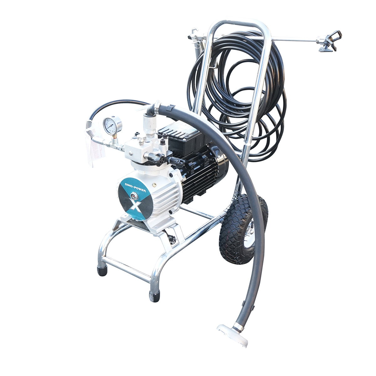 Pompa professionale airless per verniciatura con membrana, 2 kW, 220 V, portata 4 l/min, ugello 521, pressione massima 220 bar X D990 - immagine 2