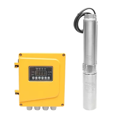 Pompa sommersa 300W, 24V, portata 2.4m³/h, diametro 75mm con controller per pannello solare fotovoltaico Breckner Germany