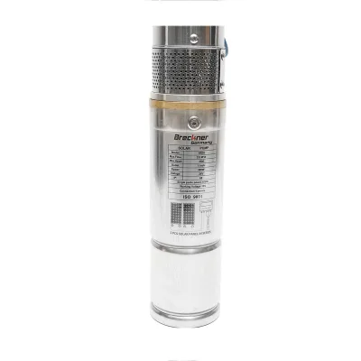 Pompa sommersa 300W, 24V, portata 3.5m³/h, diametro 75mm con controller per pannello solare fotovoltaico Breckner Germany - immagine 4
