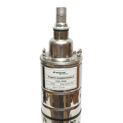 Pompa sommersa 370W 220V, D100mm, 20 l/min, 1.2 m³/h, H70m, motore in bagno d'olio 2860 rpm 4QGD1.2-50-0.37 Breckner Germany - immagine 4
