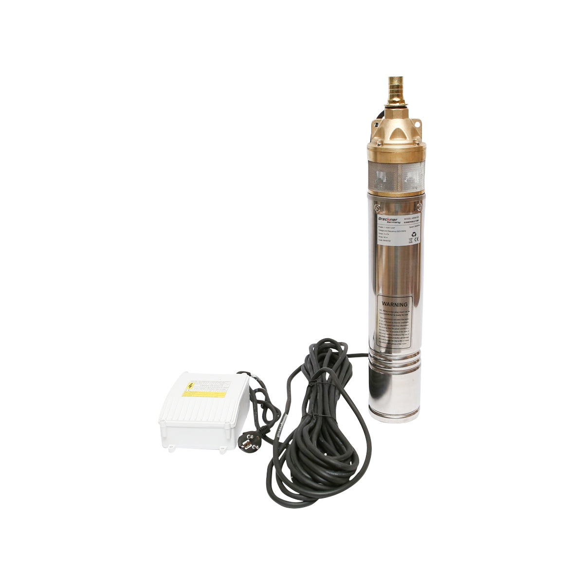 Pompa sommersa 4 pollici, 1100W, 50l/min profondità 89m, 220V con pannello di controllo 4SKM150 Breckner Germany