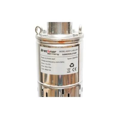 Pompa sommersa 4 pollici, 370W, 30L/min, profondità 50m, 220V 4QGD1.2-50-0.37Y Breckner Germany - immagine 2