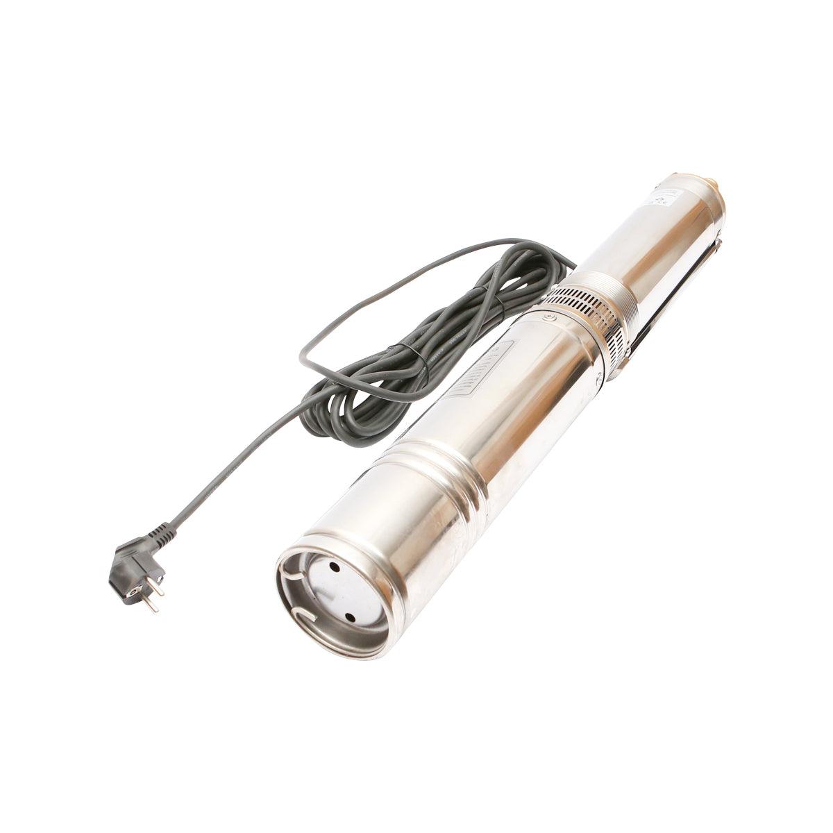 Pompa sommersa per acqua, 1,1 kW, 220 V, 100 L/min, 48 m, Acciaio inossidabile, Ø 95 mm Pompa 1100 W - immagine 3