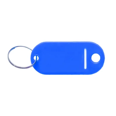 Portachiavi blu con etichetta - immagine 3
