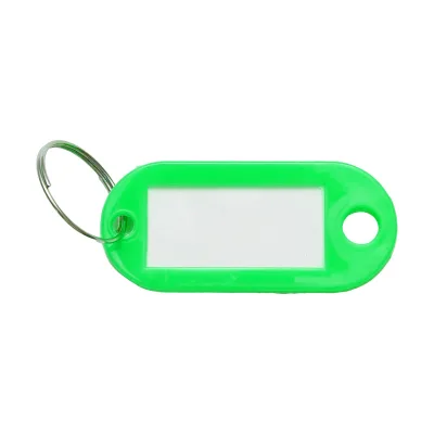 Portachiavi verde con etichetta - immagine 2