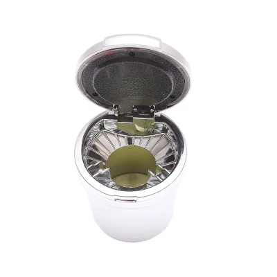 Posacenere universale per auto color argento con luce LED multicolore - immagine 2